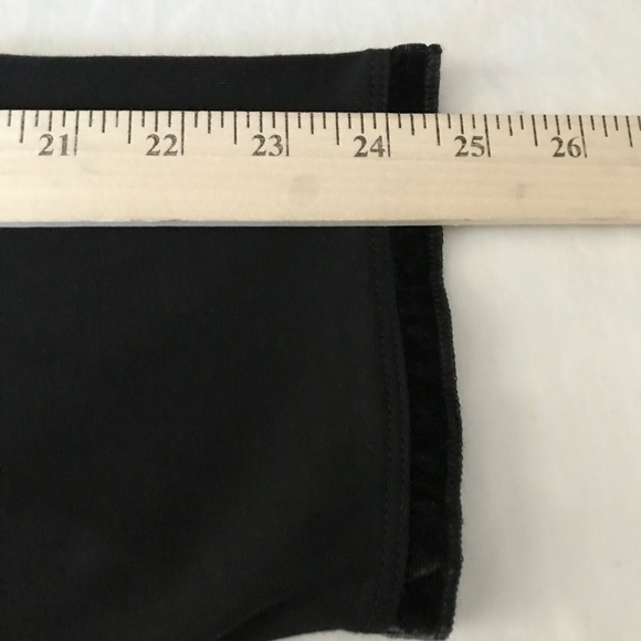 J. JILL Velvet Trim V-Neck Tee Long Sleeve Cotton Black NWT Women’s Plus Size 4X - Picture 14 of 15